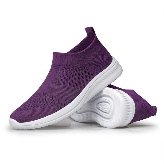 vibdiv Womens Shoes Lightweight Sneakers Slip on Walking Shoes Athletic Jogging Shoes Purple 8